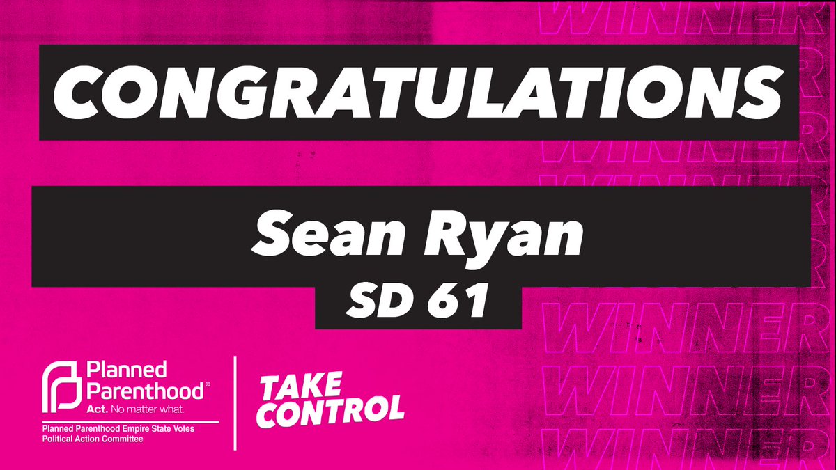 Congratulations, <a href="/RyanforNYSenate/">Senator Sean Ryan</a>!