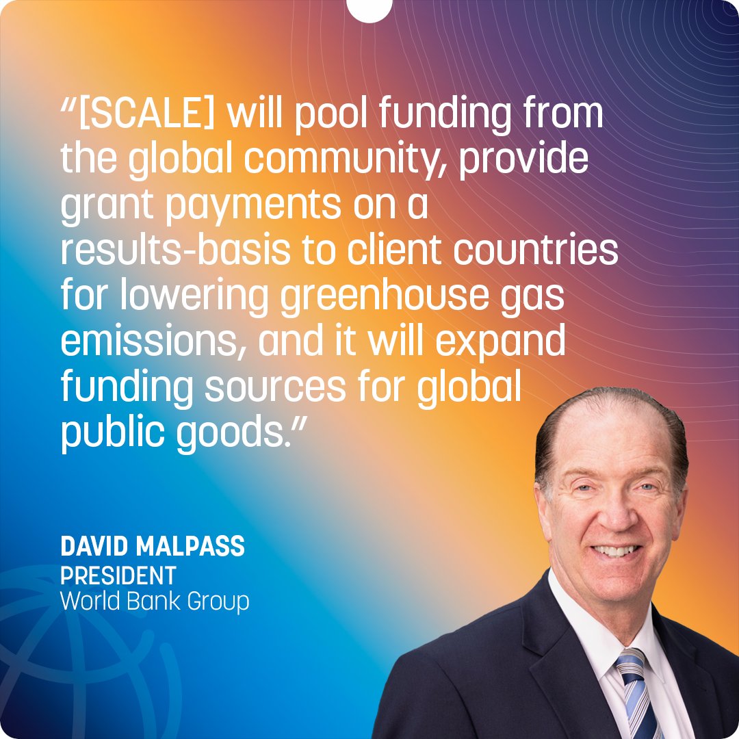 World Bank on Twitter "“The SCALE partnership will pool funding from