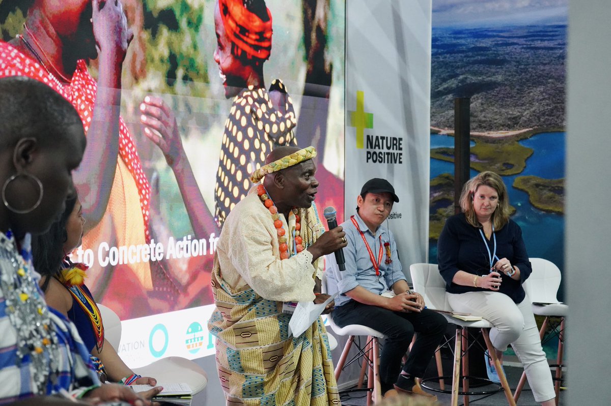 💲🌎 To translate pledges into action for indigenous people, it’s important to:

➕ Consider that everything is interconnected. You cannot choose one thing in an ecosystem
➕Improve the percentage that goes direct to indigenous people

Says <a href="/hindououmar/">Hindou</a> 

#NaturePositive #COP27