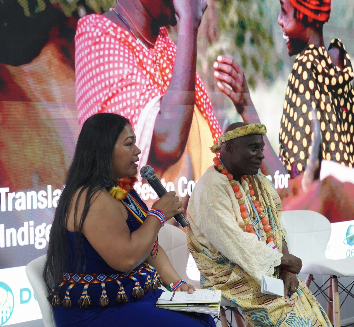 Nature4Climate's tweet photo. 💲🌎 To translate pledges into action for indigenous people, it’s important to:

➕ Consider that everything is interconnected. You cannot choose one thing in an ecosystem
➕Improve the percentage that goes direct to indigenous people

Says @hindououmar 

#NaturePositive #COP27 https://t.co/e9K4Qm2n5B
