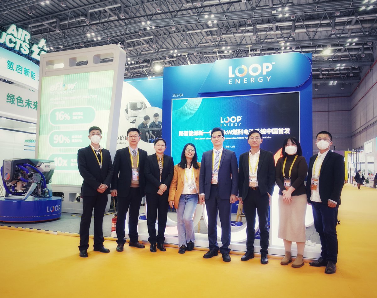 This week, the <a href="/LoopEnergyInc/">Loop Energy</a> Shanghai team launched our next-generation fuel cell, the S1200, at <a href="/ciieonline/">China International Import Expo</a>.  

We're excited to share our hydrogen fuel cell technology with the growing Chinese market.

At the show? Visit the team in exhibition area 3H. 

#cleantransportation