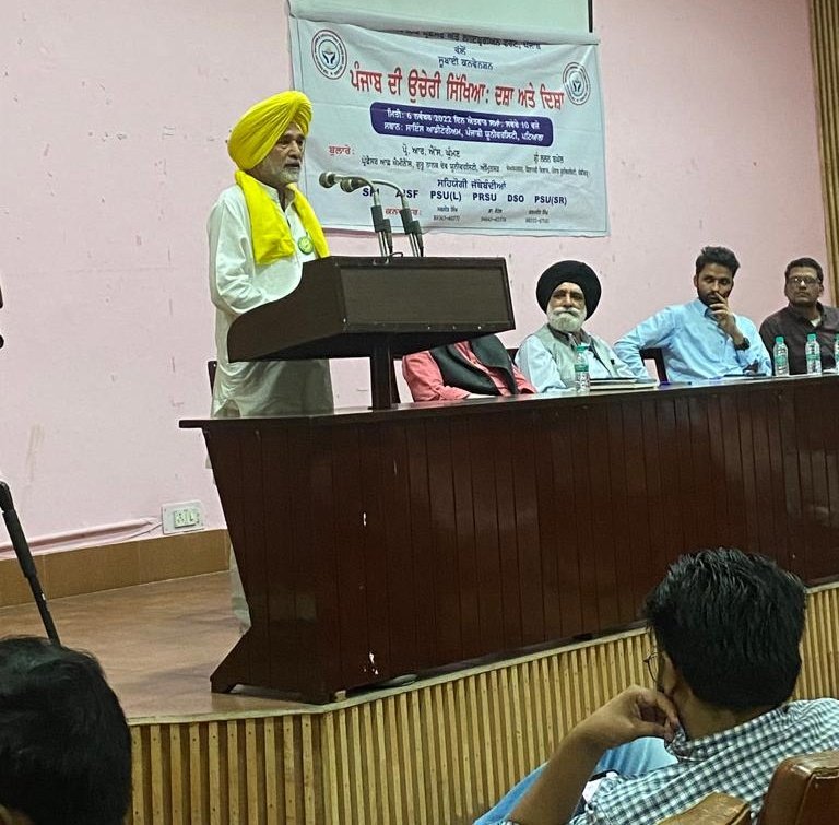 1158APFront5aab's tweet photo. 06/11/2022 Connecting the issue of education with economy of Punjab, #RSGhuman explained how the Punjab govt reduced edu budget year after year,which has resulted in sad state/plight of edu in Punjab.Due 2 this reason youth of Punjab is moving to other countries. #Punjab1158 https://t.co/vK5XSkPTdq