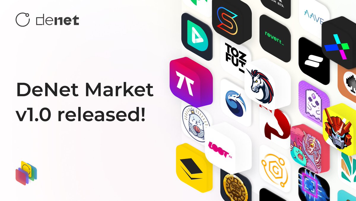 DeNetPro's tweet photo. DeNet Market version 1.0 (beta) released!
Join the DeNet Market with user-friendly #interface and variety of Web3 apps!
Upload your app and make it accessible to the #Web3 community!
๐นDownload > https://t.co/2rCJPyIJh4
#decentralized #appstore #crypto https://t.co/BFShiEvs58