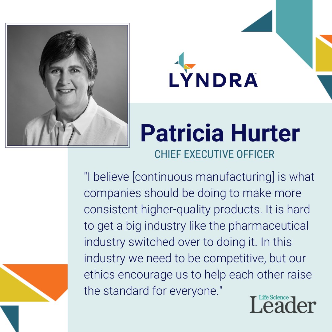 <a href="/WayneKoberstein/">Wayne Koberstein</a> of Life Science Leader met with our CEO <a href="/TrishHurter/">Patricia Hurter</a> to discuss the importance of #continuousmanufacturing (CM) and how CM can increase speed of development &amp; allow engineers to adjust processes more efficiently than #batchmanufacturing: lifescienceleader.com/doc/pioneering…