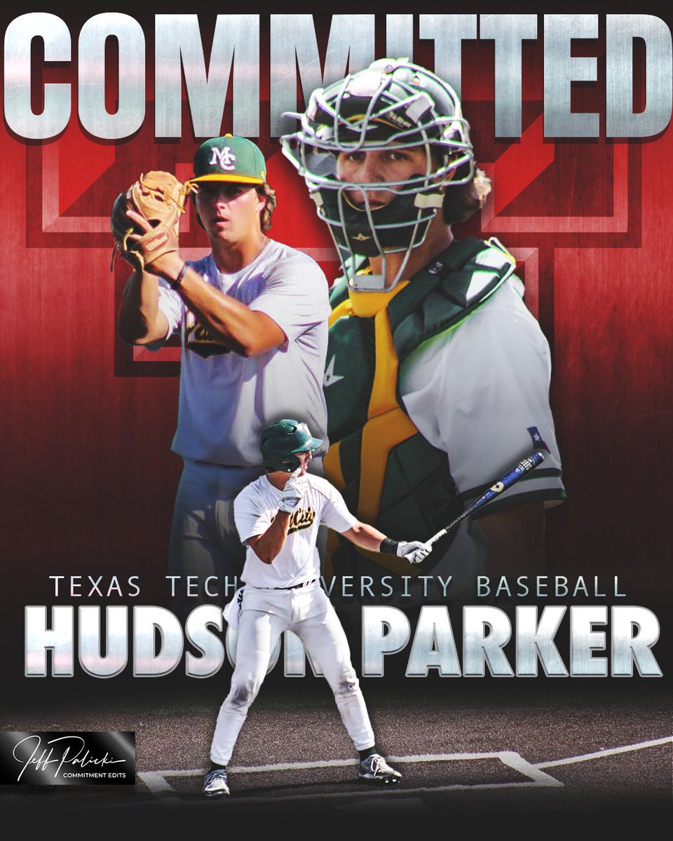 I am extremely blessed to announce that I will be continuing my academic and baseball career at Texas Tech! Thanks to God, my family, coaches, and friends for supporting me along the way!! Wreck em!