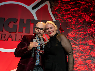 Angela Whitley was presented the 2022 Red Heart Award at Saturday's Red Tie Gala for her compassion as a former nurse on the burn unit, year round volunteer with our youth program and community champion for burn survivor families in need.  Learn more at firefightersforhealing.org/blog/2022redhe…