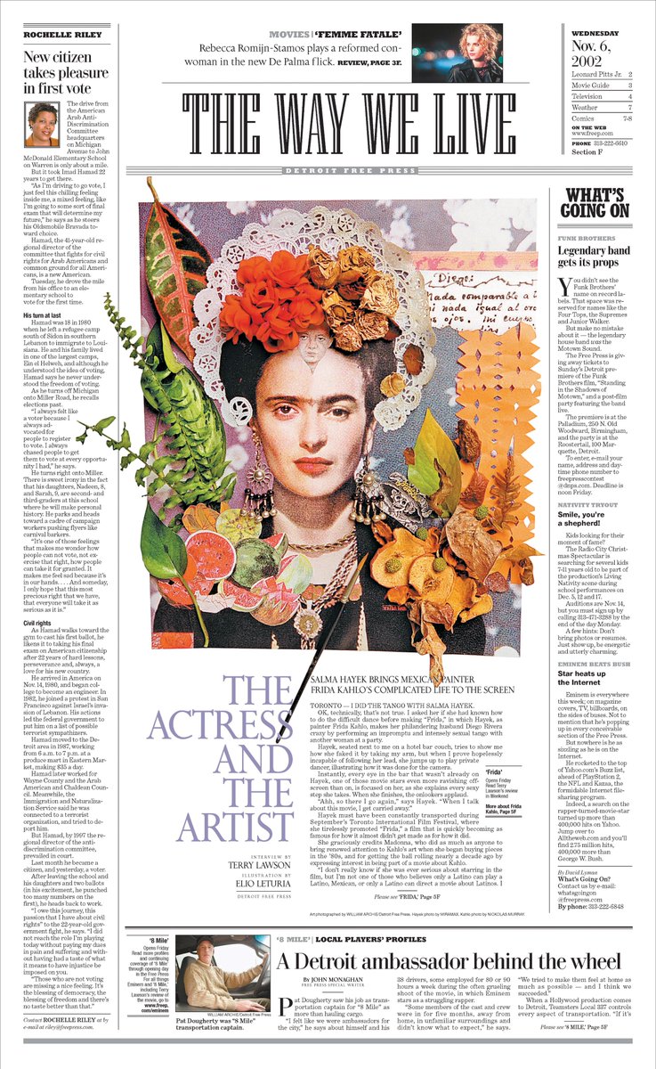 bancodevoces's tweet photo. As a Latino, I wanted to do justice to this film. I spent all weekend creating the illustration, all by hand, with dead and living objects. My goal? Salma Hayek was bringing Frida Kahlo to life. @salmahayek
@freep
@aejmcviscom
@antoniobanderas
@AIGAChicago
@AIGAUnidos https://t.co/B9S3jFFgoQ