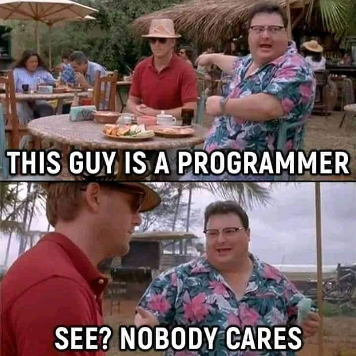 roylance064's tweet image. Literally every programmer's friend ever
#programmerforlife #programmers #coder #memeslover