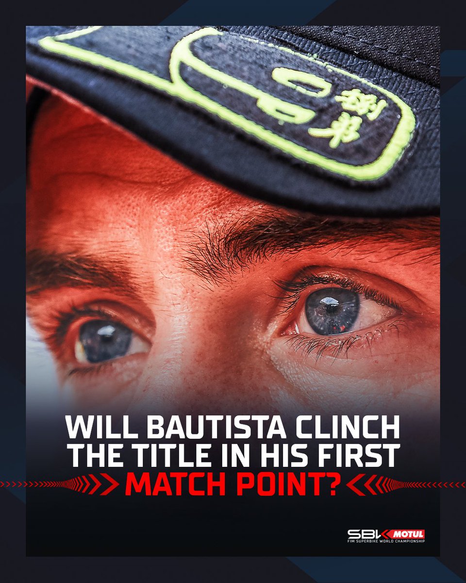WorldSBK's tweet photo. The time has come 👊

Will @19Bautista seal his first #WorldSBK title in Indonesia? 💥

#TheReturnLoading | #IDNWorldSBK 🇮🇩 https://t.co/H3NGkT2XAb