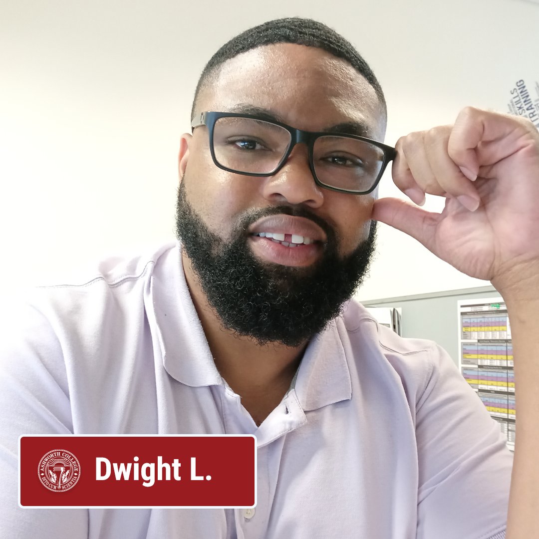 AshworthCollege's tweet photo. Dwight LaVan worked in the Medical Billing and Coding field for years. Once he realized he hit a ceiling without a degree, he looked into accredited, self-paced programs and found Ashworth College. He is now a graduate and working to make his dreams a reality! #AWAchieve https://t.co/6cPr0wP6FP