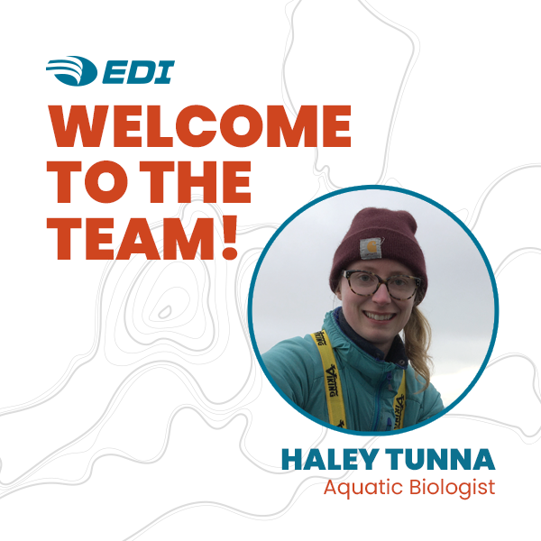 EDI_edynamics's tweet photo. We welcome Haley Tunna to #EDI. She joins our #Nanaimo office as an #Aquatic #Biologist.

Haley Tunna is an aquatic biologist with experience working on habitat restoration, baseline fish and fish habitat assessments, and fish salvage in a variety of organizations.

#edynamics https://t.co/gFIgJalwlb