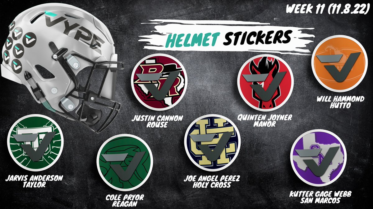 The Players of the Week poll may still be going strong but for the last time this season, here are our Helmet Stickers for the top performers across Austin/San Antonio #txhsfb <a href="/iCoachNash/">iCoach</a> 

Read: vype.com/vype-austin-sa…