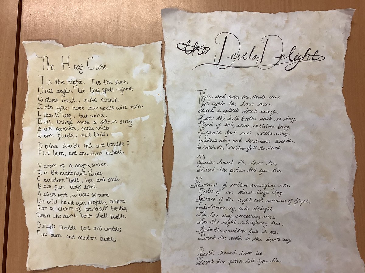 FromeValeYr6's tweet photo. Witches’ spells inspired by Macbeth #Cabotfederation https://t.co/mpKQ6lQhjg