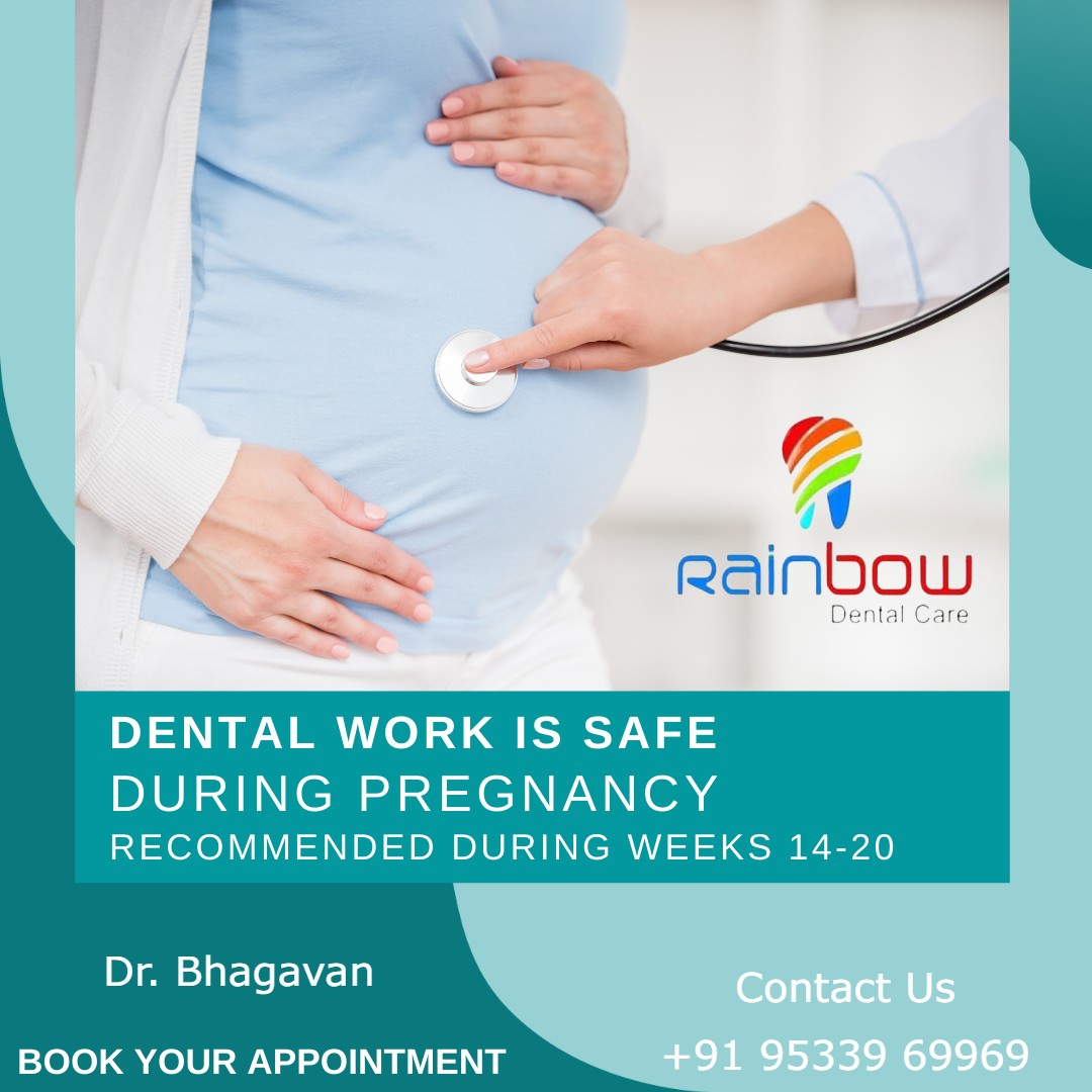 Make sure you visit your dentist during pregnancy for any dental work that needs to be done. Rainbow Dental Hospital is the best dental hospital in Ongole. Book your appointment now!
#rainbow #dentalhospital #bestdentalsurgeon #dentist #dental #dentalwork #oralcare #oralcareindia