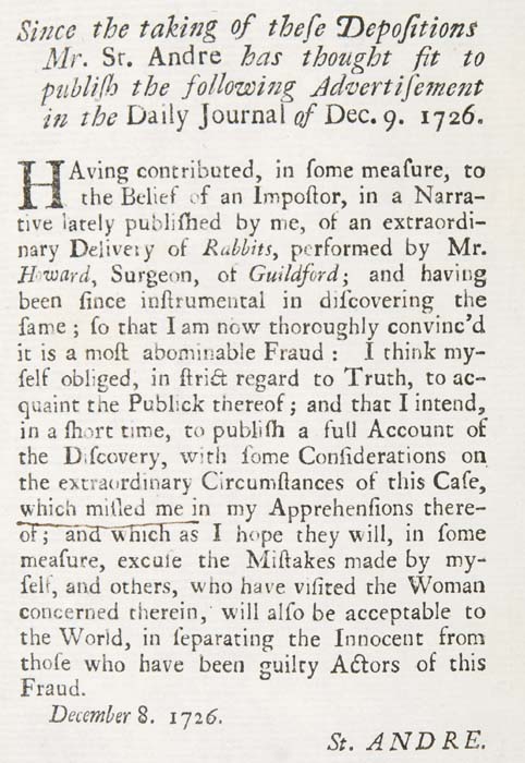 This week, we're discussing Mary Toft. Listen now wherever you get your podcasts. linktr.ee/yeoldecrime

1. Illustration of Mary
2. Illustration of Nathaniel St. Andre
3. William Hogarth’s Credulity, Superstition, and Fanaticism
4. St. Andre's Retraction Statement