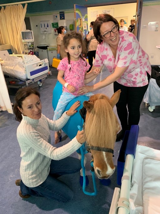 GWH_NHS's tweet photo. Today, we welcomed back our therapy pony Olaf to the Children's Ward and Critical Care Unit. 

Olaf spent time with patients and staff - lots of smiles on the faces of those he met who got to enjoy some animal comforts during their hospital stay. 

#PetsAsTherapy #NHS 🐎💙 https://t.co/txxPKGLIaR