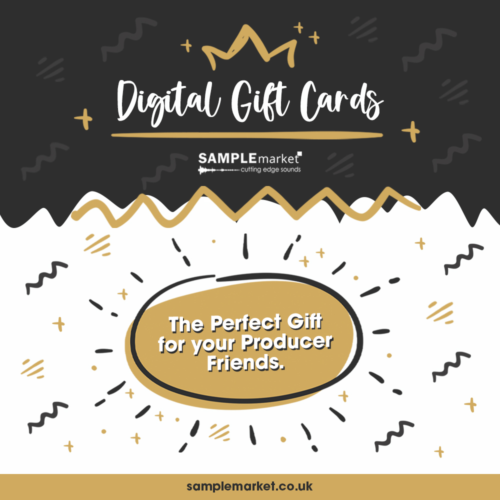 SampleMarket's tweet photo. 🥁 You can now purchase a digital gift card for your producer friends and loved ones on our website! 
£20, £30, £50 and £100 options are available, all with instant activation and ready to use 👉 https://t.co/Vruf95v2XN

#samplemarket #samplepacks #samples #giftcard #producerlife https://t.co/uhJfvDHu5x