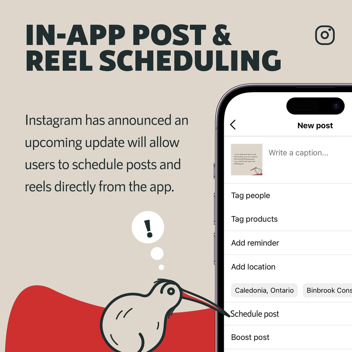 kiwi_creatives's tweet image. It’s official 💥 Instagram will FINALLY support post and reel scheduling IN APP 🤯

♦️Got a project for Kiwi Creative?
✉️Hire us! team@kiwicreative.ca

#socialmediamanager #instagramscheduler #businesshelpingbusiness #haldimandcounty #marketingstrategies #brandinginspiration