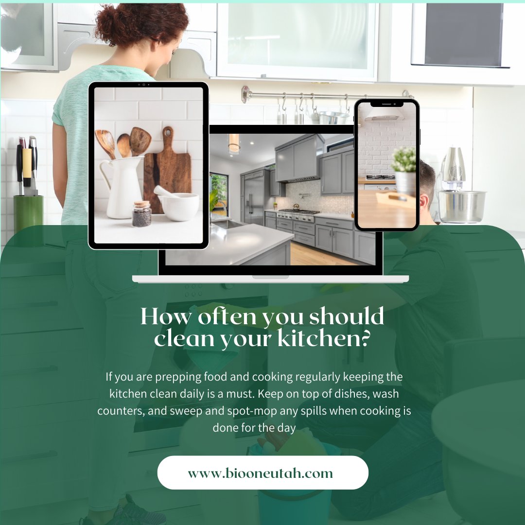 BioOneUtah's tweet image. Keeping your kitchen clean! Here’s to know how!
Learn more at biooneutah.com or call us to book an appointment 385-310-5102 #biooneutah #sanitation #cleaningservicesutah #cleaninghacks #biohazard