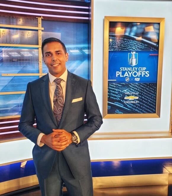 Randip Janda has been hired as the first South Asian full-time radio color commentator in the NHL, replacing Corey Hirsch on the Canucks 650 broadcast this season. #RepresentationMatters #HockeyisforEveryone