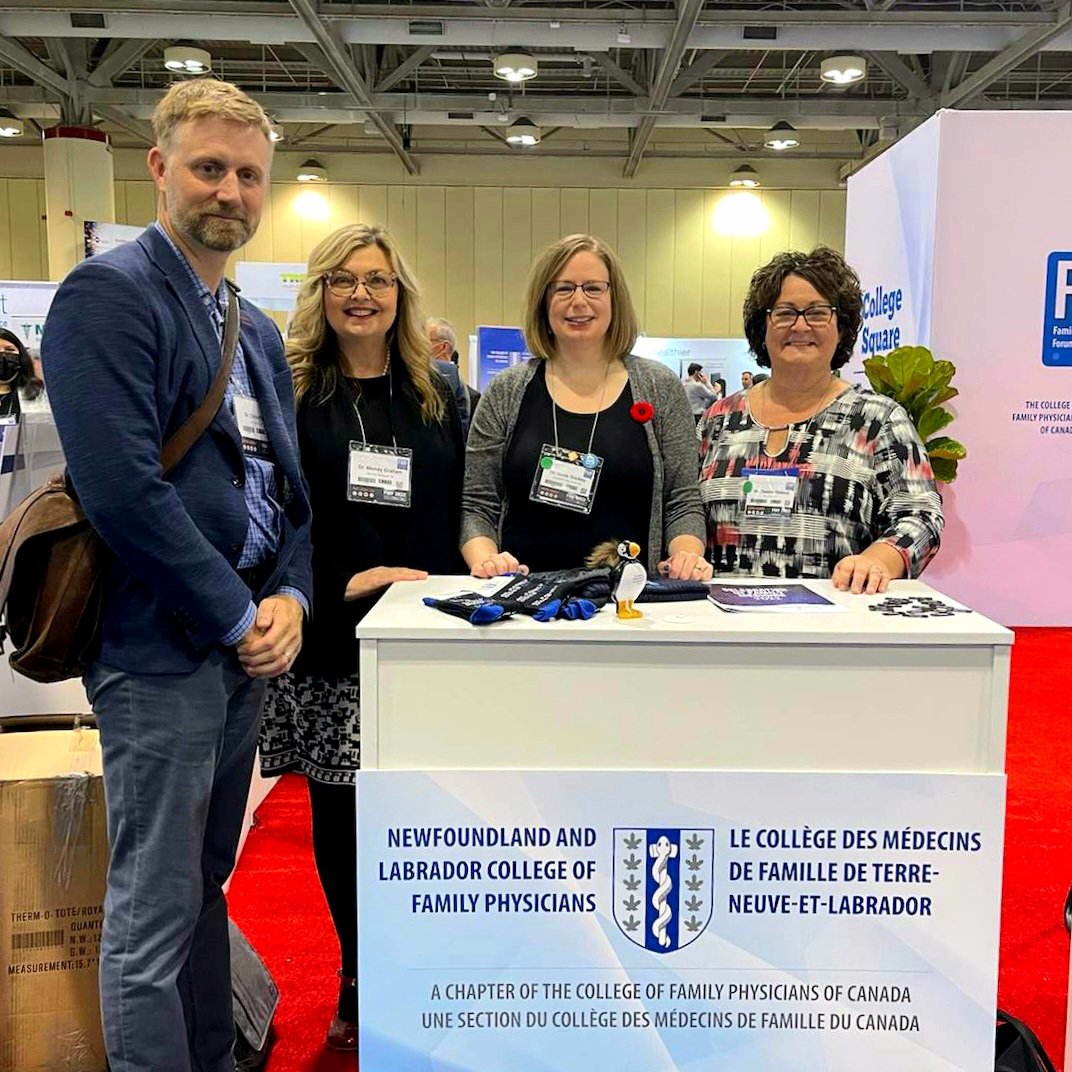 We’re excited to be in Toronto for <a href="/FamilyMedForum/">Family Medicine Forum</a> #FMF2022! Drop by booth or find our awesome team of #Newfoundland Family Docs to learn about practicing family medicine on the rock. #familydocsrocktherock #nlfamilydocsrock #MyFMF