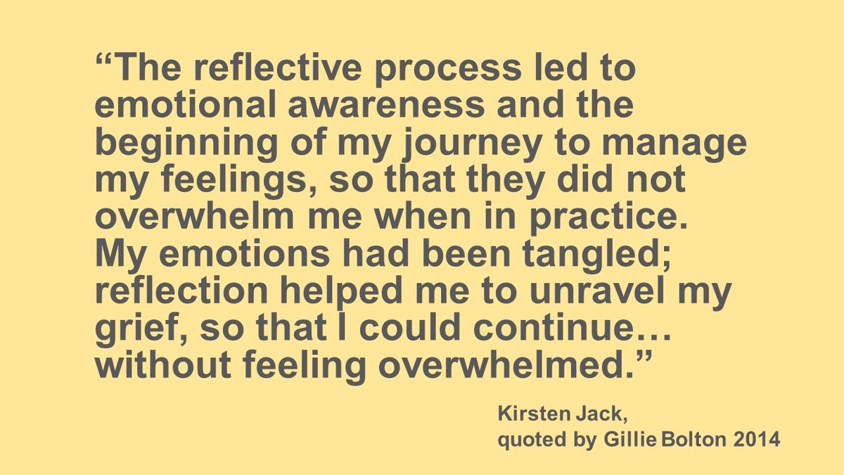 StephenMayVet's tweet photo. As @Heijinxs discovered during an early Nursing placement, we all have feelings for our patients/clients, but in understanding them we must not internalise their pain &amp; be overwhelmed. Self-awareness through #reflection is essential to clinician well-being @theRCVS #ReflectionFTD https://t.co/cy9uCR56MU