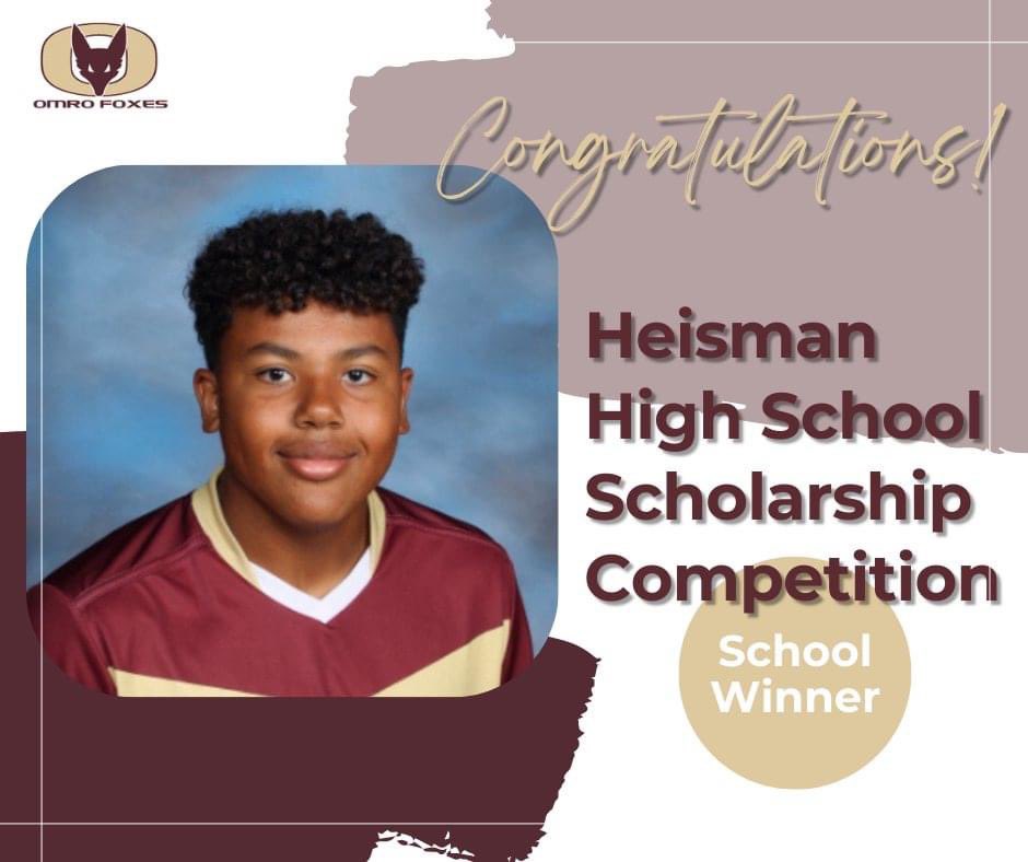 Congratulations <a href="/IHubanks/">Isaiah Hubanks</a>! What an honor!

This scholarship is rewarded to our nation’s most esteemed HS seniors by recognizing &amp; rewarding outstanding scholar-athletes who understand the most important victories not only happen on the field, but in their schools and communities.