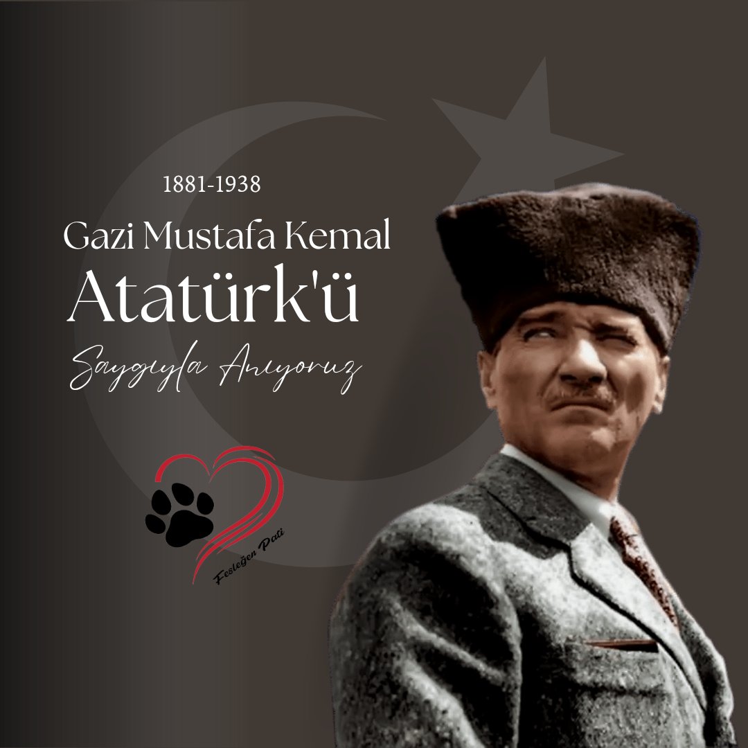 Cumhuriyetimizin kurucusu, Ulu Önder Gazi Mustafa Kemal Atatürk'ü aramızdan ayrılışının 84. yıl dönümünde saygı sevgi ve özlemle anıyoruz.
#10Kasim