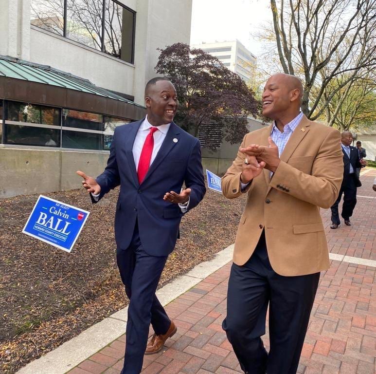 Look what we did in Maryland -Gov. Wes Moore @WesMoore and Howard County Executive Calvin Ball @CalvinBallTeam -voting matters #Vote2022