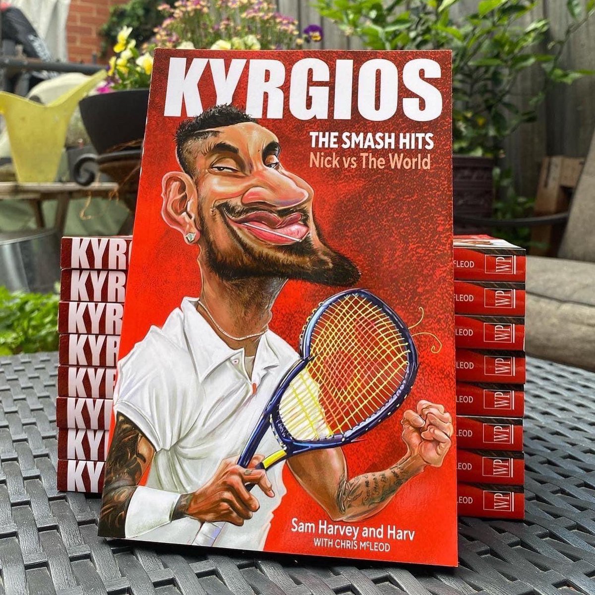 harv_time's tweet photo. Excited to announce the release of ‘Kyrgios’ an unauthorised biography of the great Nick and my first collaboration with my son Sam - a terrific sportswriter. 
Our first father/son book!
Out now!
H. https://t.co/ll0gyx53d7