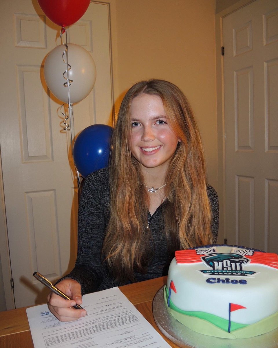 excited to sign for Northeastern State University 💚🤍