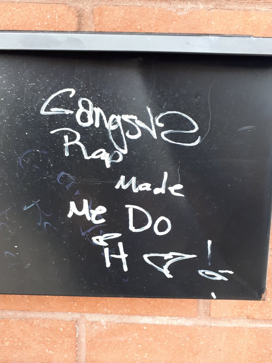Gangsta 
Rap
Made
Me do
It ❤!
#graffiti #art spotted in #Cambridge