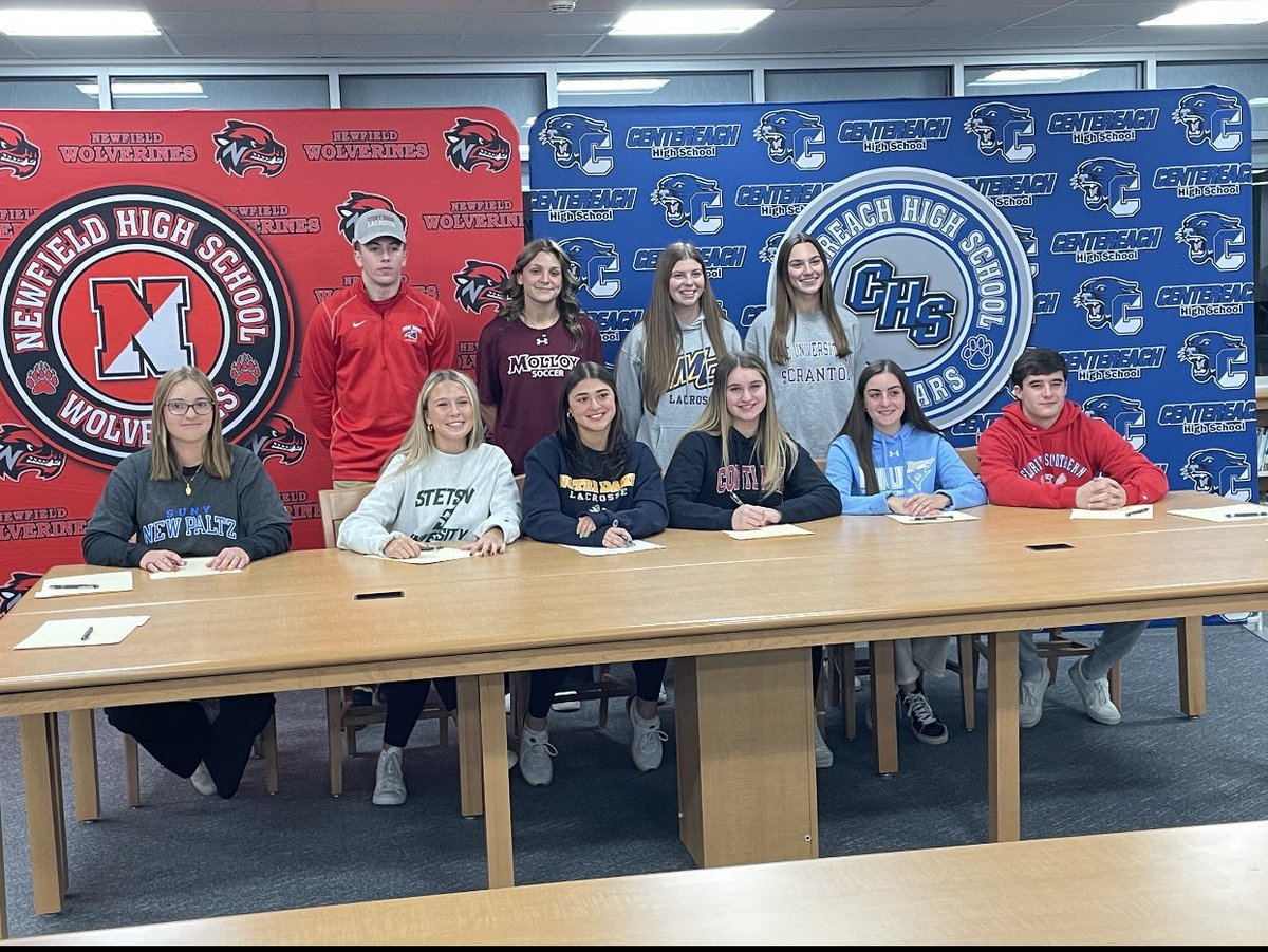 Congratulations to all our athletes that took part in the Middle Country Signing Day ceremony!  Best of luck in college!!