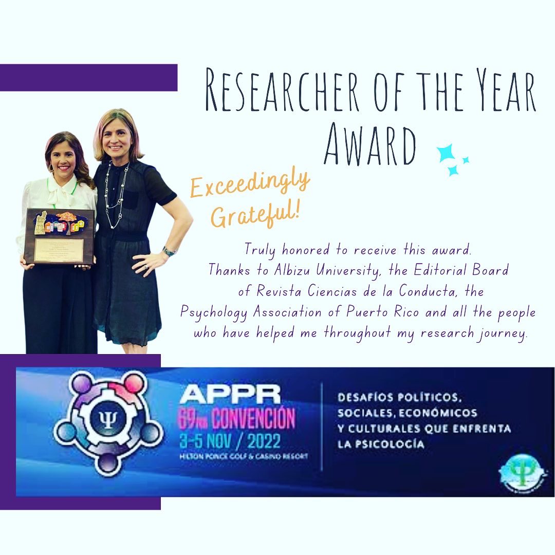 Andel V. Nicasio, PhD (@andelnicasio) on Twitter photo About this past weekend 🤩! Humbly thankful to receive this award!
#EsMental #convención #premiaciones #bienestar #psicología #saludmental #PuertoRico
#MESCYTRD #Revistardpsic #diariolibre #sipsych #LatinxInPsych
<a href="/mreyesestrada/">Marcos Reyes-Estrada</a> <a href="/presidentalbizu/">President Albizu University</a> <a href="/M_deArellano/">Michael de Arellano</a> About this past weekend 🤩! Humbly thankful to receive this award!
#EsMental #convención #premiaciones #bienestar #psicología #saludmental #PuertoRico
#MESCYTRD #Revistardpsic #diariolibre #sipsych #LatinxInPsych
<a href="/mreyesestrada/">Marcos Reyes-Estrada</a> <a href="/presidentalbizu/">President Albizu University</a> <a href="/M_deArellano/">Michael de Arellano</a>