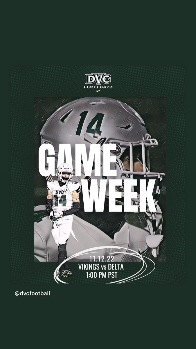 DVCVikingsFB's tweet photo. Last road of the season. Our guy take on Delta to end a Great regular season. Let's come out &amp; support. Go Vikings ⚔️ https://t.co/zvRQC9GiB9