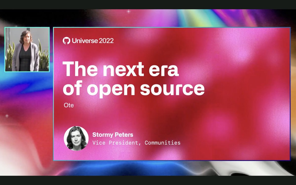 vaibhavmishra5g's tweet image. Enjoying right now a beginner friendly talk by @storming !
#githubuniverse2022 #github