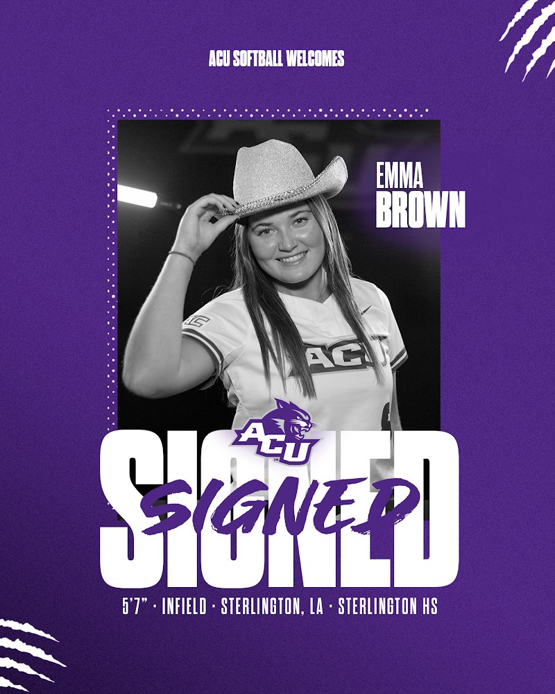 ACU_Softball's tweet image. 😼✍🏼 ᴡᴇʟᴄᴏᴍᴇ ᴛᴏ ᴡɪʟᴅᴄᴀᴛ ᴄᴏᴜɴᴛʀʏ,
@emmacarbrown!

#GoWildcats | #SigningDay2022