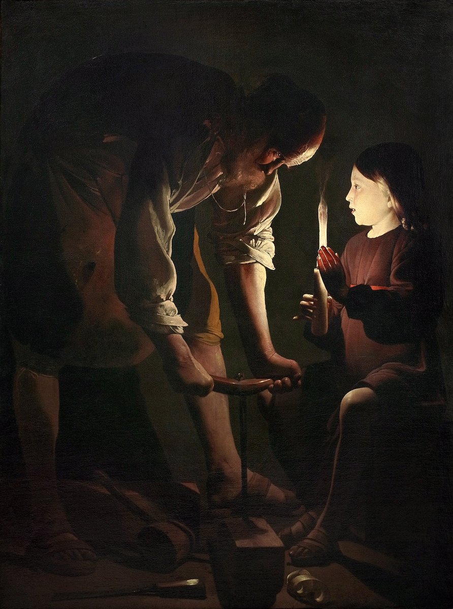 “José el carpintero” es una obra barroca del pintor caravaggista francés Georges de La Tour creada alrededor de 1642.