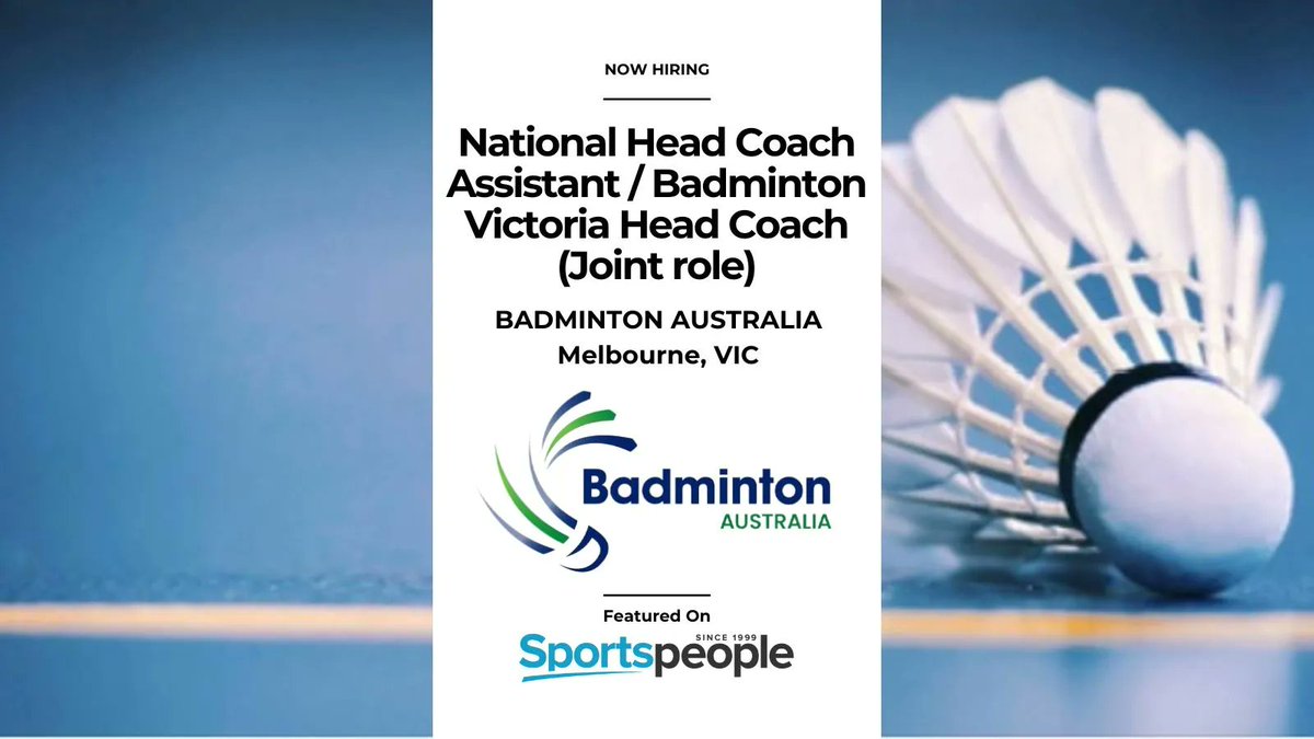 Sportspeople - #1 Sports Jobsite in Australia tweet media