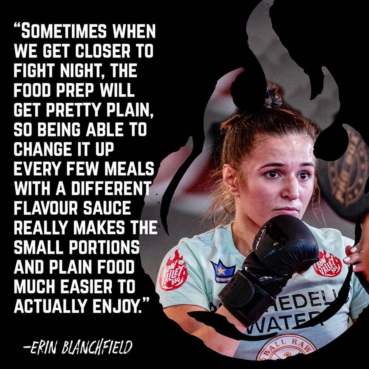 It’s fight week!!!!!! #UFC281 #kickasscondiments let’s go Erin!!! <a href="/blanchfield_mma/">Erin Blanchfield</a>