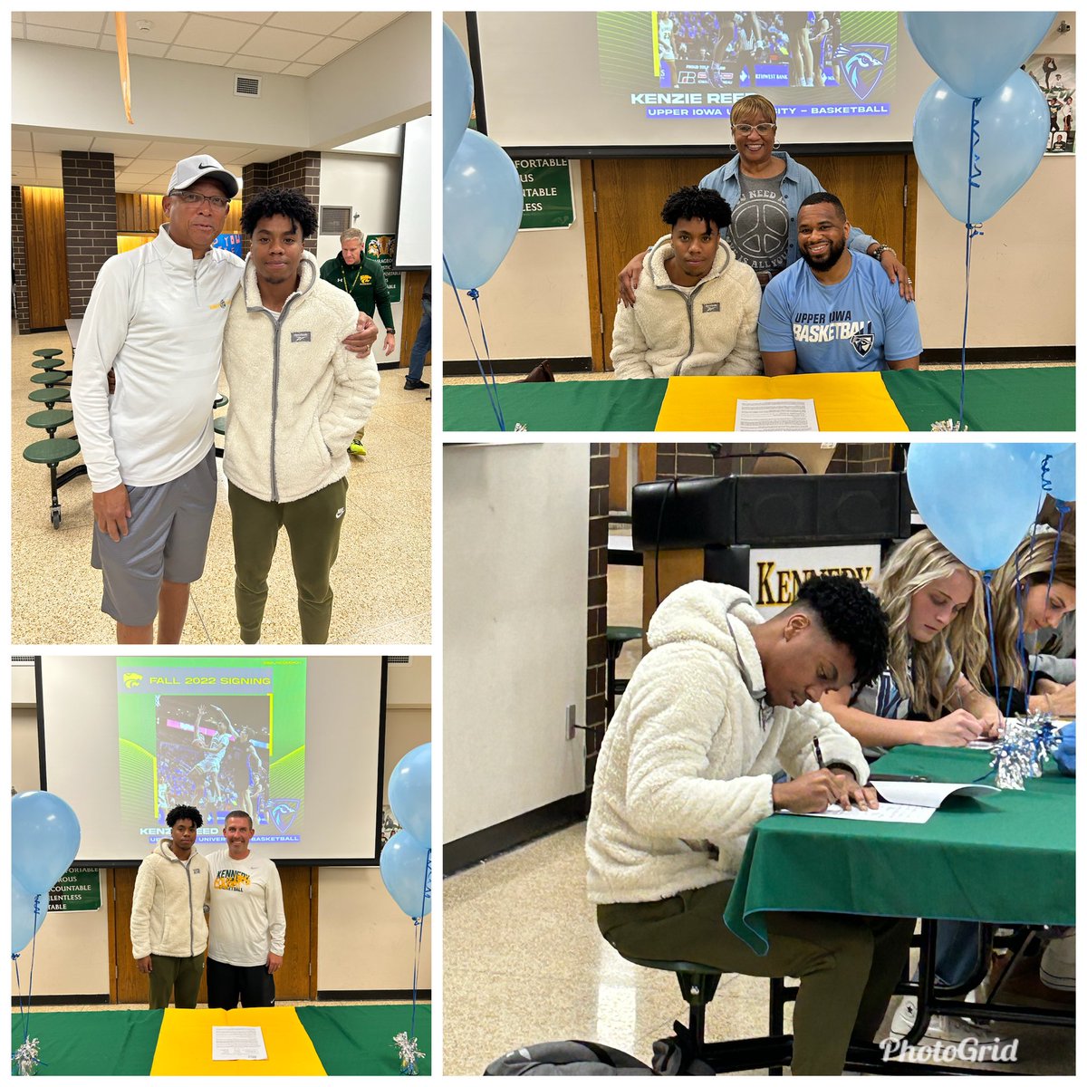 Congratulations to <a href="/KenzieReed17/">Kenzie Reed</a> on signing his NLI with <a href="/PeacockHoops/">Upper Iowa MBB</a>