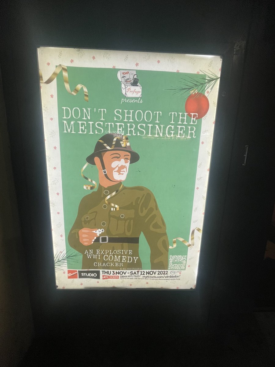 So happy I got to see this fantastic play tonight! Go and see it if you can this week <a href="/NewWimbTheatre/">New Wimbledon Theatre</a> <a href="/ProfugoArts/">ProfugoArts</a>  #play #theatre #supportlivearts