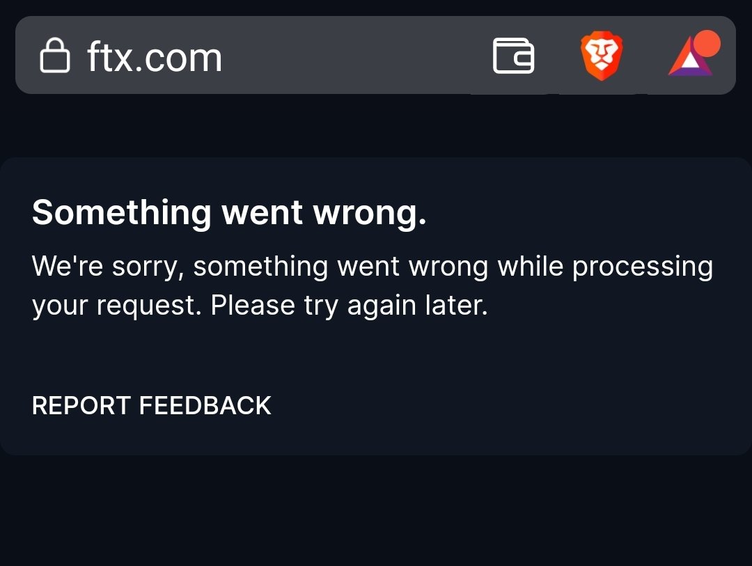 enconblockchain's tweet image. FTX site is gone 👀

&quot;Trusted third parties are security holes&quot;

-Nick Szabo