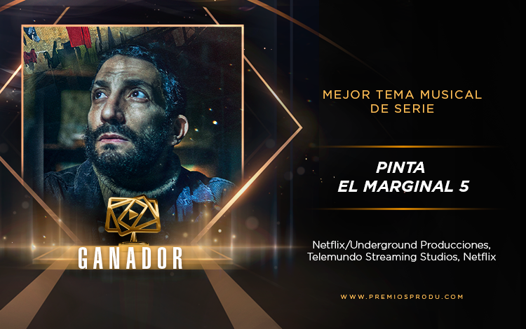 PRODU's tweet image. #Pinta de #ElMarginal5 es la ganadora en la categoría Mejor Tema Musical de Serie en los #PremiosPRODU2022. 🏆

En vivo: premiosprodu.com

#CelebrandoNuestraTelevisiónLatina
#PremiosPRODU