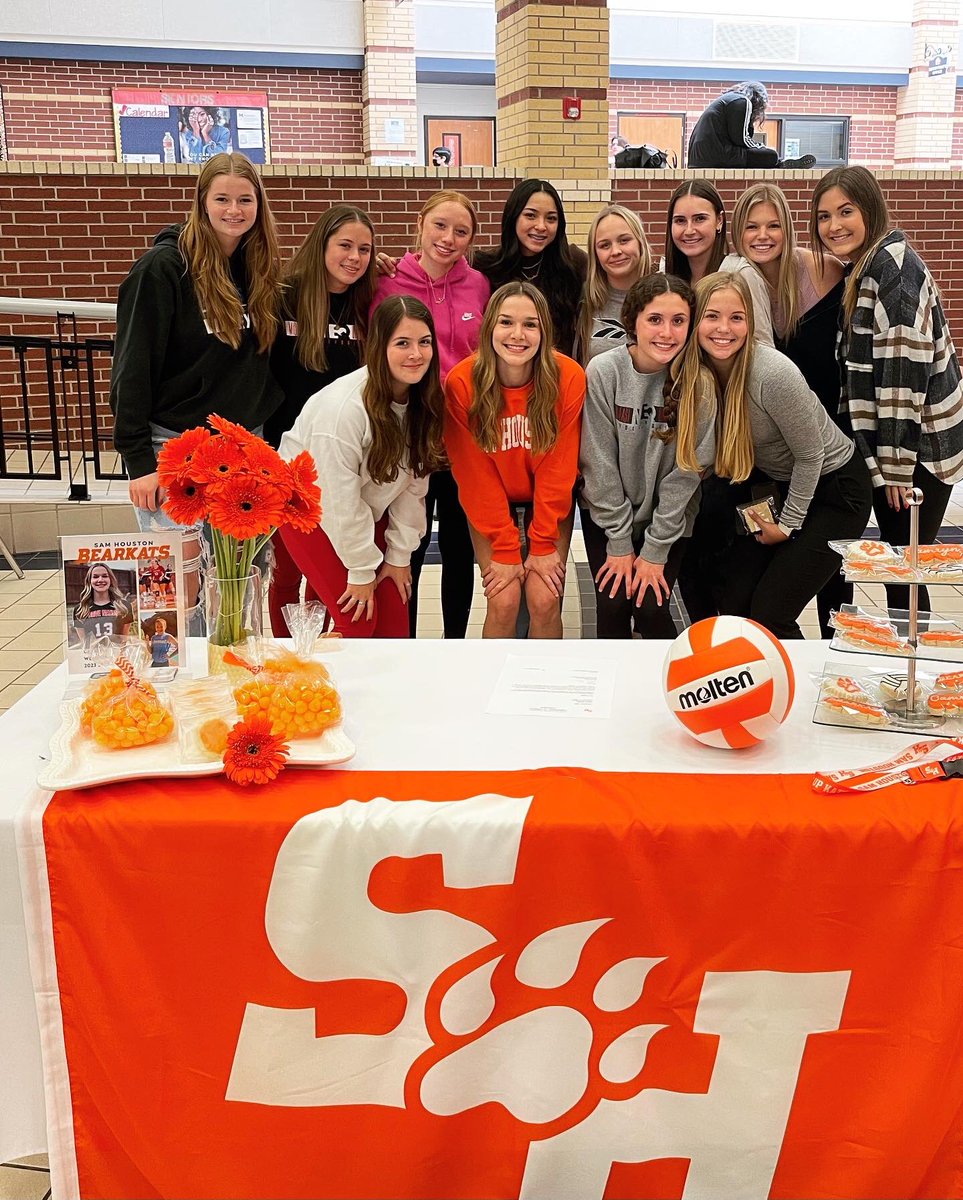 It’s officially official! Congratulations <a href="/CamrynWeldon/">camryn.weldon</a> <a href="/BearkatsVB/">Sam Houston Volleyball</a> <a href="/McKISDAth/">McKinneyISD Ath Dept</a> #EatEmUpKats