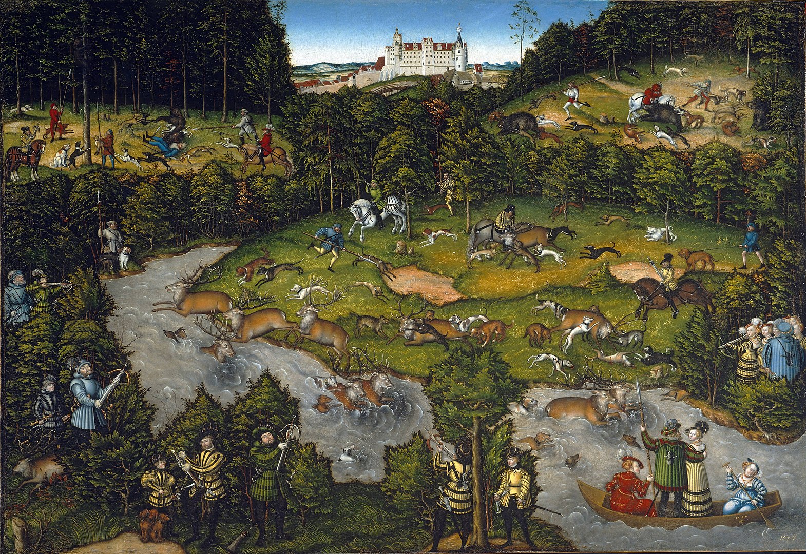 Or like Lucas Cranach the Elder, a peripheral member of the group. In Hunting Near Hartenfels Castle