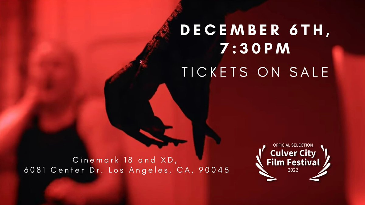 Shout out to all our LA friends! We’d love to see you at the West Coast Premier of #BloodCoveredChocolate at the <a href="/culvercityff/">Culver City Film Festival</a> on December 6th, 7:30pm. facebook.com/events/s/blood…