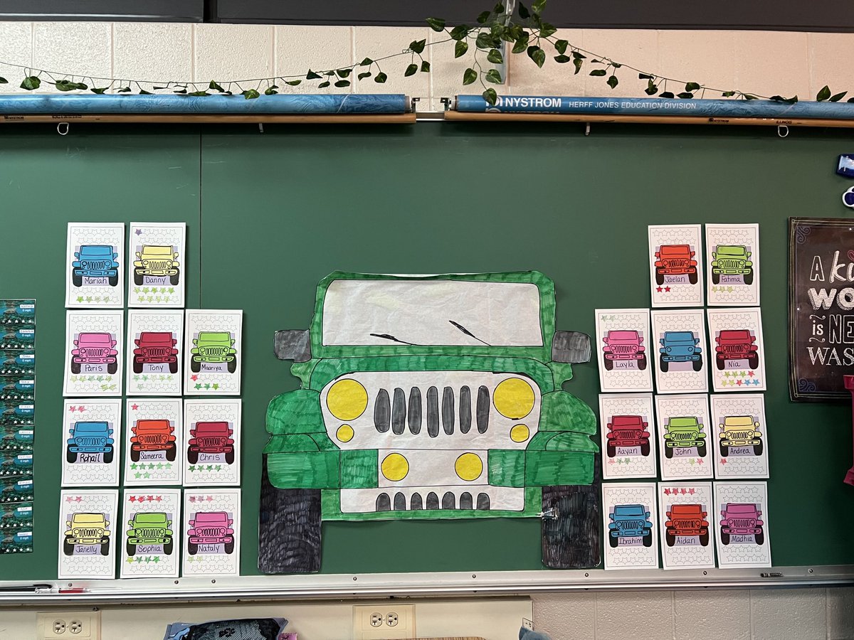 Off to a Wild Adventure in iReady! As students earn 💯 in Reading or Math, they fill in a ⭐️ . Some very focused "wild riding" going on for sure! Let's fill those jeeps! <a href="/EJPrincipalD93/">Korrie McCarry</a> <a href="/EJassistantp93/">Sara Kemp</a> <a href="/CCSD93/">CCSD93</a> <a href="/iReady/">i-Ready</a> <a href="/CurriculumAssoc/">Curriculum Associates</a> #extraordinaryeducators #iReadyIL