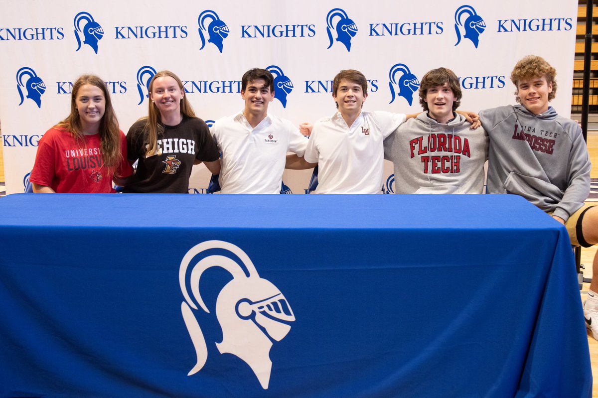 EHS Sports (@ehssports) on Twitter photo Congratulations to our NCAA Early Signees! L-R: Emily Young- <a href="/LouisvilleFH/">Louisville Field Hockey</a>, Mia Tuckwood- <a href="/LehighWSoccer/">Lehigh W. Soccer</a>, Adam Katz- <a href="/DavidsonBASE/">Davidson Baseball</a>, Connor Kuenstle- <a href="/LehighMSoccer/">Lehigh Men's Soccer</a>, Conor Shanley- <a href="/FloridaTechMLax/">Florida Tech Lacrosse</a>, and Drew Haffner- <a href="/FloridaTechMLax/">Florida Tech Lacrosse</a>! #KnightsStandOut Congratulations to our NCAA Early Signees! L-R: Emily Young- <a href="/LouisvilleFH/">Louisville Field Hockey</a>, Mia Tuckwood- <a href="/LehighWSoccer/">Lehigh W. Soccer</a>, Adam Katz- <a href="/DavidsonBASE/">Davidson Baseball</a>, Connor Kuenstle- <a href="/LehighMSoccer/">Lehigh Men's Soccer</a>, Conor Shanley- <a href="/FloridaTechMLax/">Florida Tech Lacrosse</a>, and Drew Haffner- <a href="/FloridaTechMLax/">Florida Tech Lacrosse</a>! #KnightsStandOut