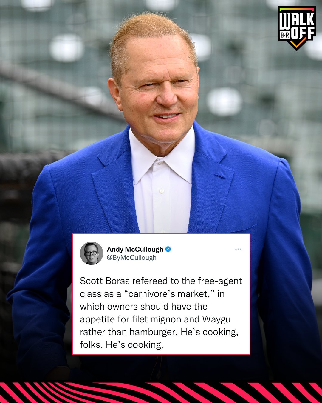 B/R WalkOff on Twitter "Scott Boras was in his BAG today 😭🎒 https//t.co/EUC3z8lsdZ" / Twitter